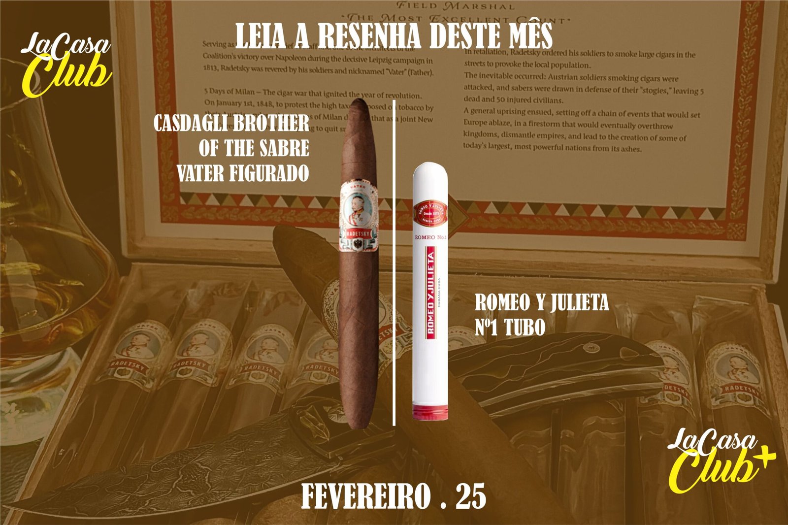 Casdagli Brother Of The Sabre Vater Figurado | Romeo Y Julieta Nº 1 Tubo