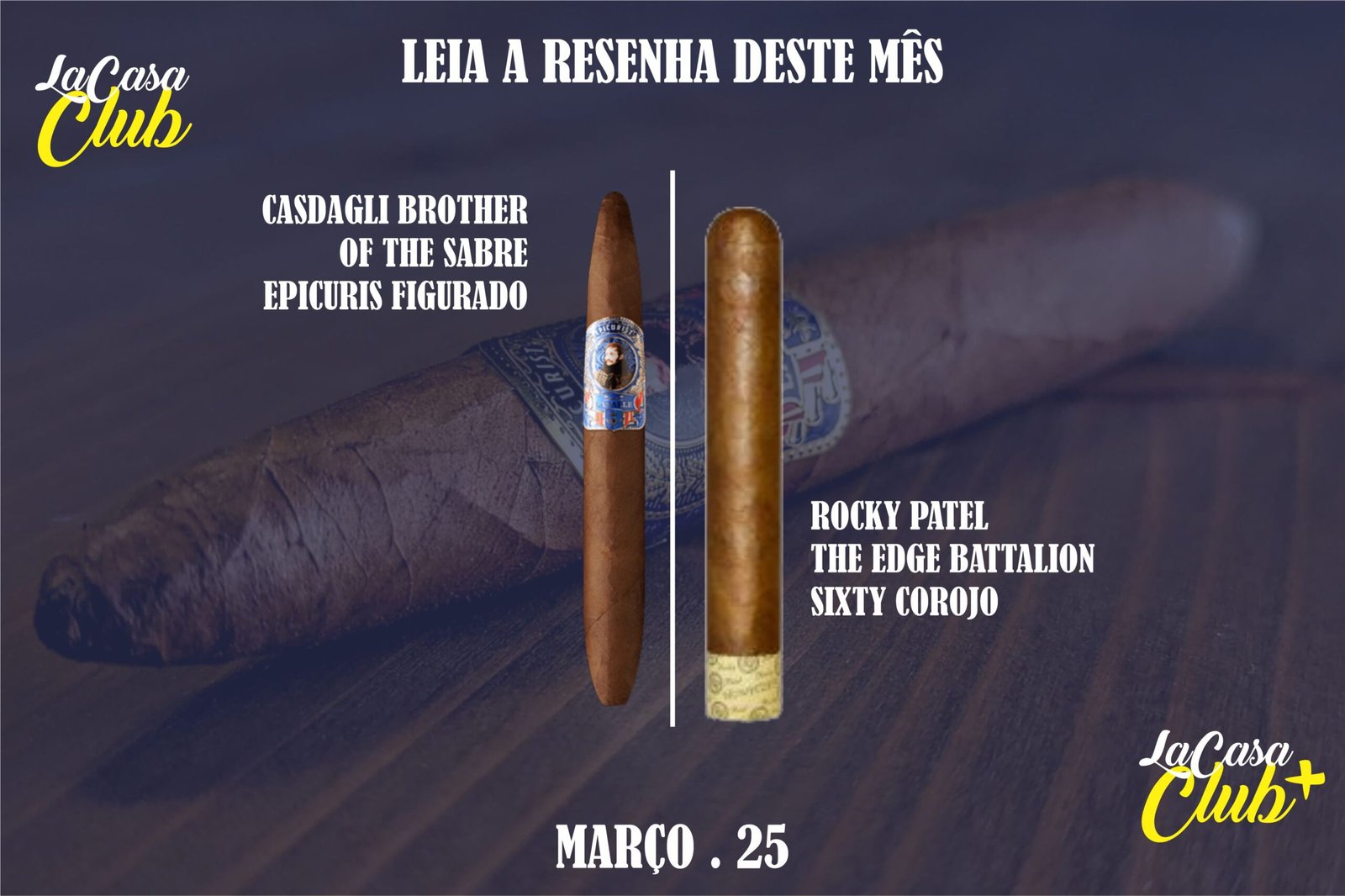 Casdagli Brother Of The Sabre Epicuris Figurado | Rocky Patel The Edge Battalion Sixty Corojo