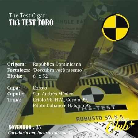 Descrição do charuto TH3 TE5T TORO